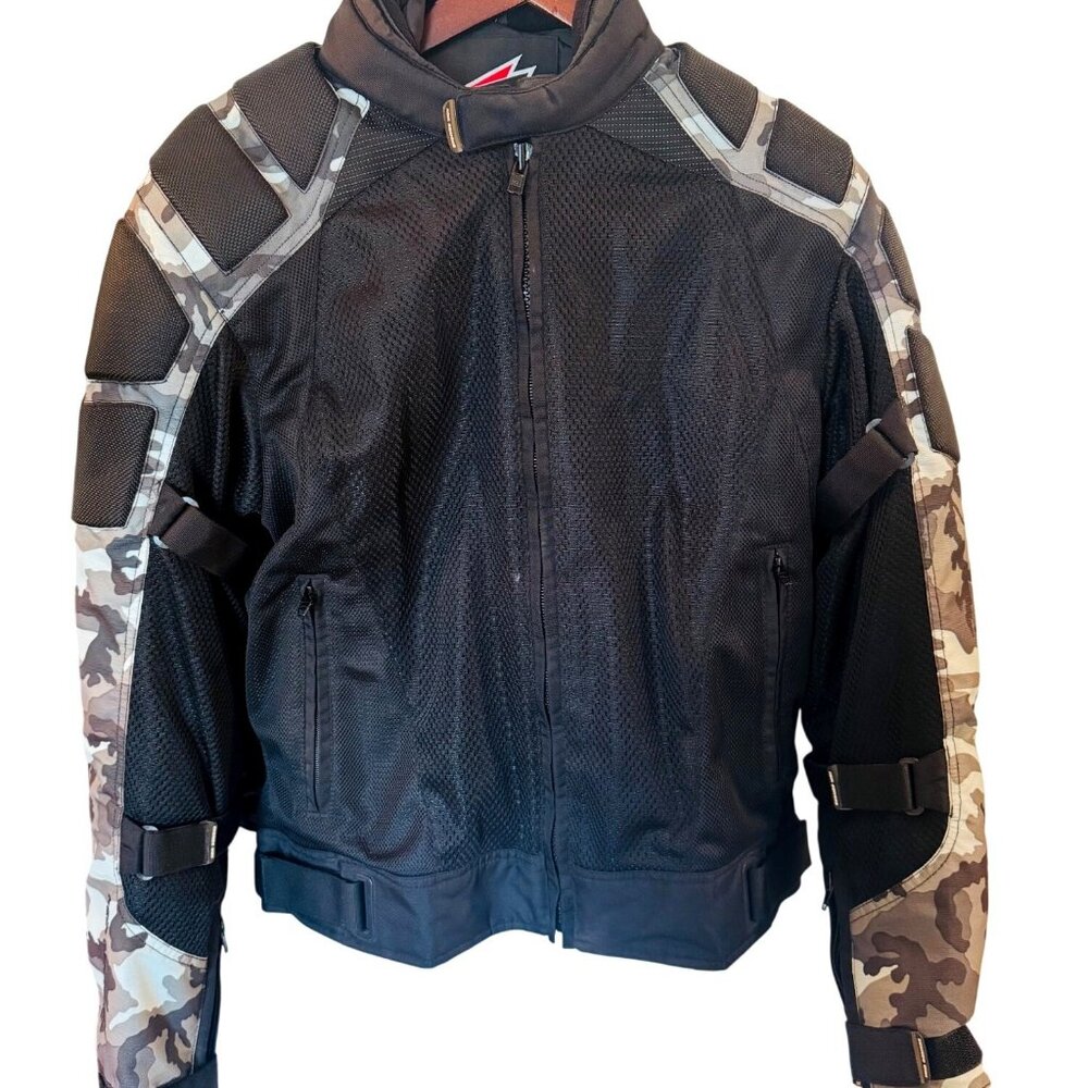 Hein Gericke Motorcycle Jacket Turtle Protector Armor Removable Lining Camo M